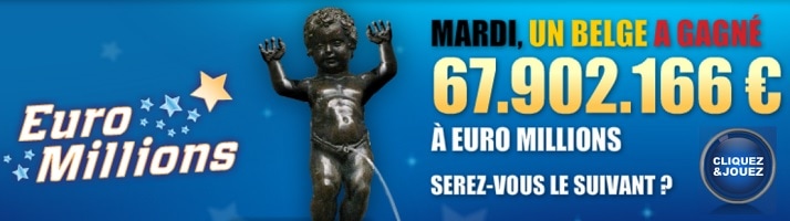 le gagnant Euromillions du mardi 15 juillet 2014 est un joueur belge