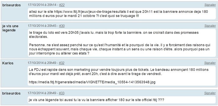 témoignages loterie plus sur l'annonce de la fdj
