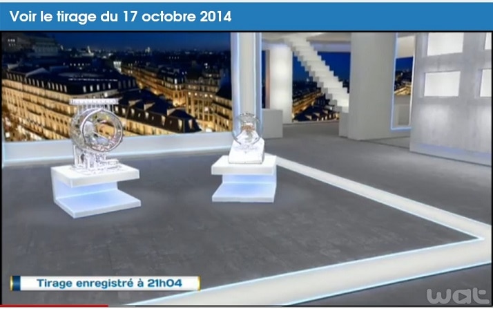 pendant le tirage euromillions, tiré à 21h04
