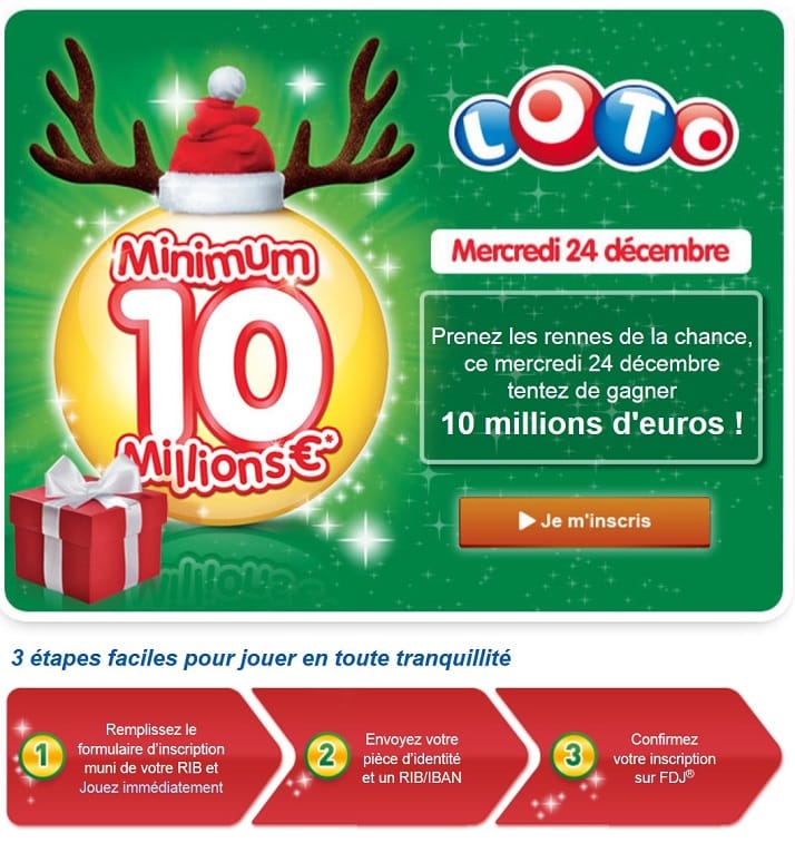 Super Loto de Noël et du Nouvel An 10 millions d'euros garanti