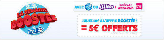 les jours boostés Bingo Live