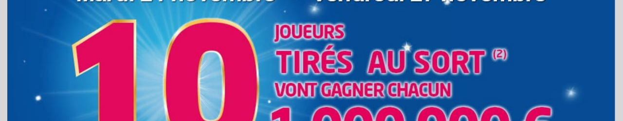 mymillion pluie de millionnaires novembre 2015