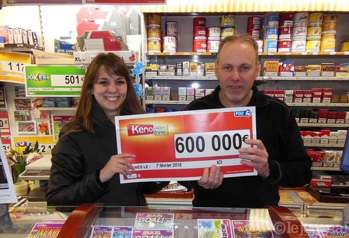 gagnant Keno à Montceau-les-Minesd 600'000€