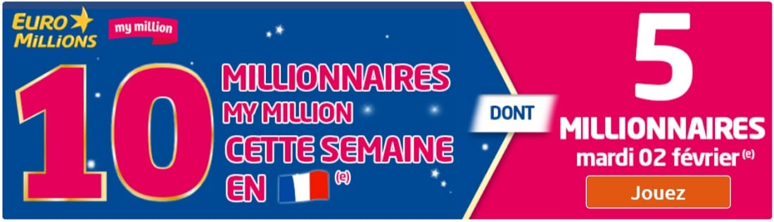 semaine des millions du 2 au 5 février 2016