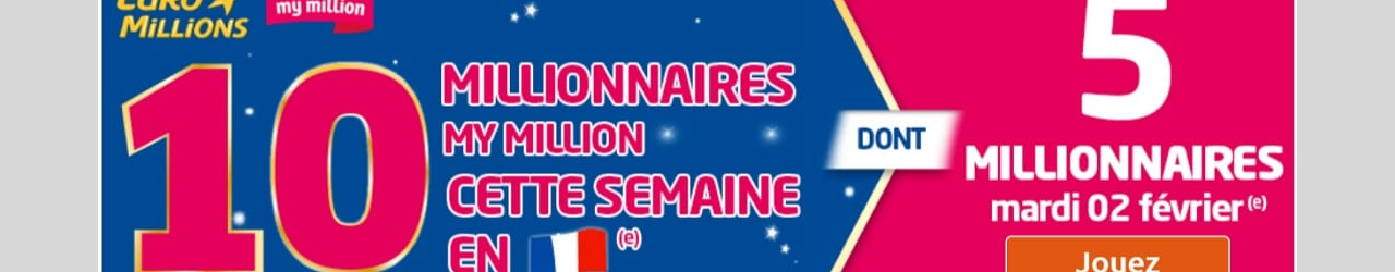 semaine des millionnaires mymillion fevrier 2016