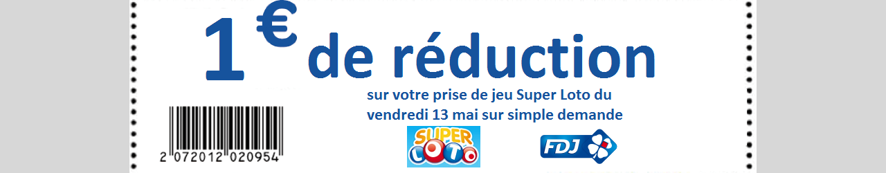 bon reduction fdj super loto