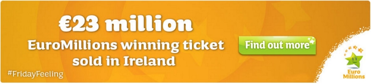Gagnant irlandais Euromillions pour 23,8 millions d'euros
