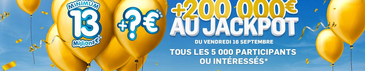 Super Loto 40 ans : 200'000€ ajoutés tous les 5000 ...