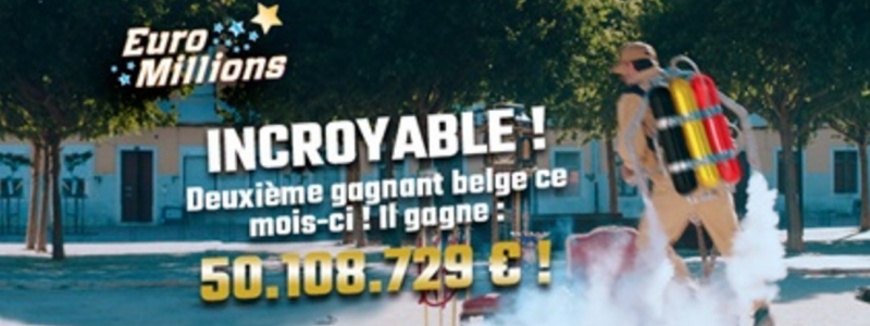 deuxieme gagnant belgique euromillions 50 millions euros
