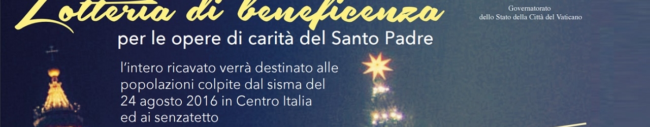 lotteria di beneficenza santo padre