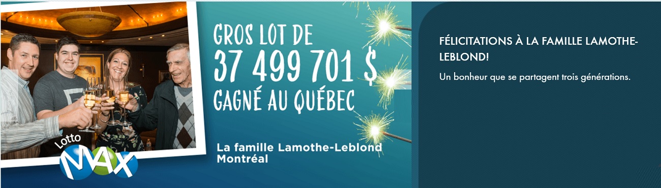 Lotto Max : 37 millions d'euros au Québec