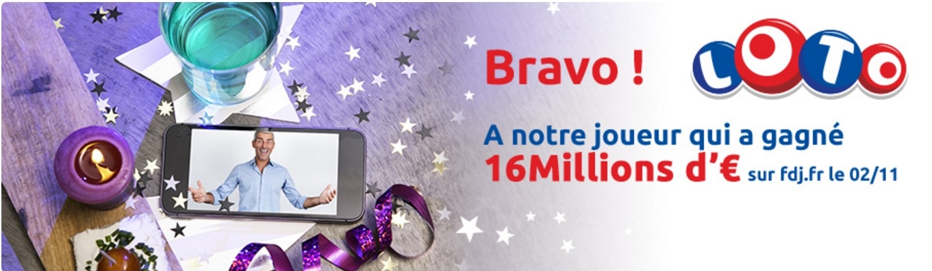 affiche gagnant loto en ligne 16 millions d'euros