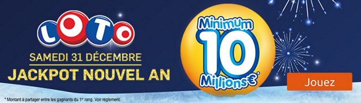 Loto du Nouvel An pour 10 millions d'euros