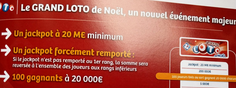 affiche grand loto de noel