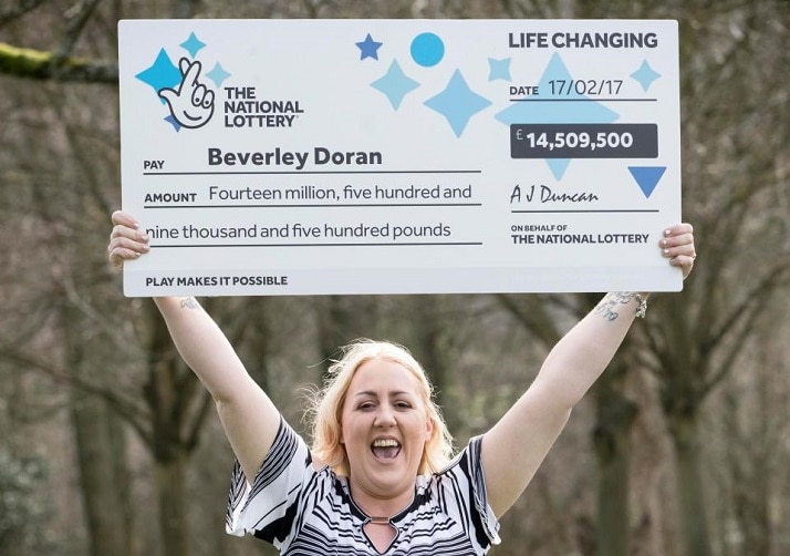 Beverley Doran, gagnante de l'Euromillions