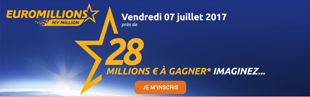Résultats De L'euro Millions Du Vendredi 1er Juillet Résultat Euromillions du vendredi 7 juillet 2017 ⇒ Tirage MyMillion connu