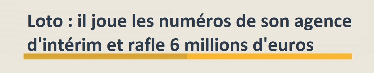 loto gagnant intérimaire de 6 millions d'euros dans le Var
