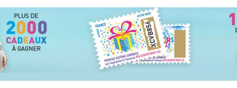 timbre a gratter la poste