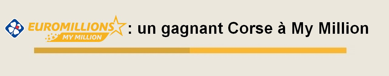 gagnant corse mymillion 2018