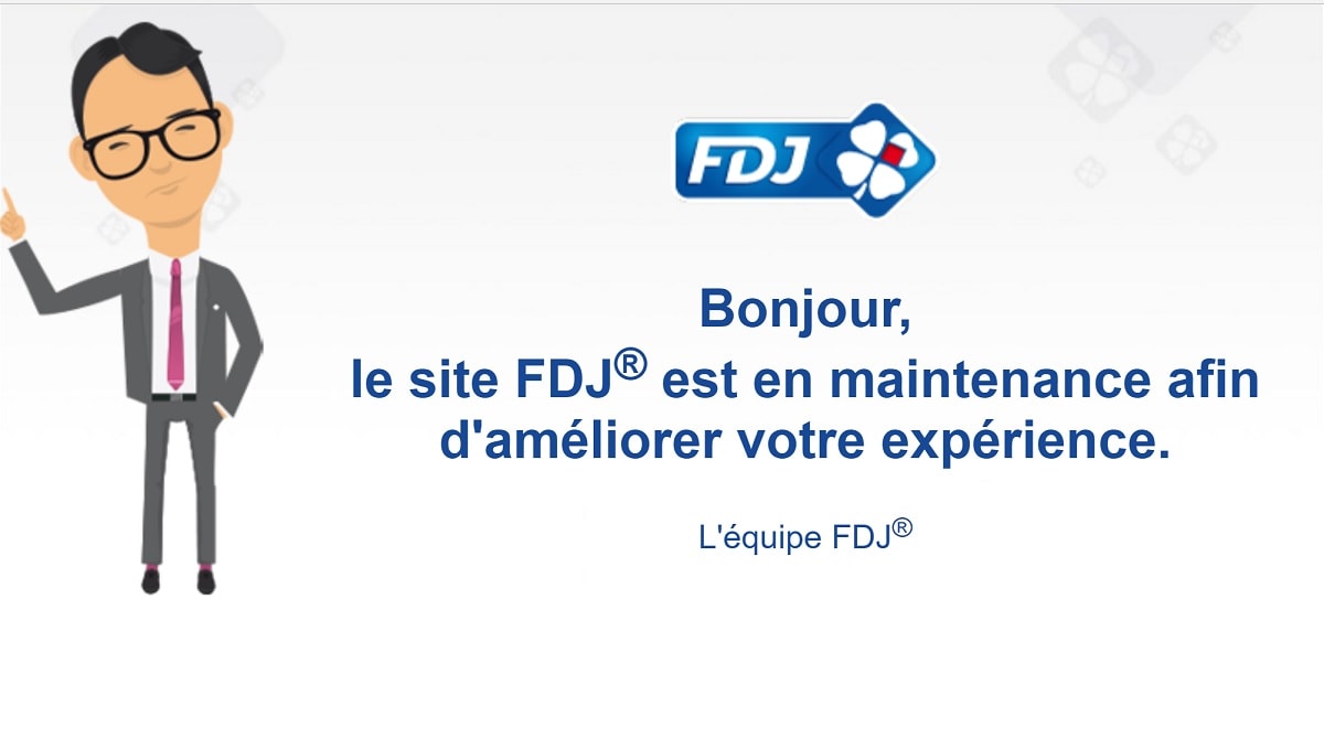 Problème FDJ : site FDJ.fr en maintenance et hors ligne