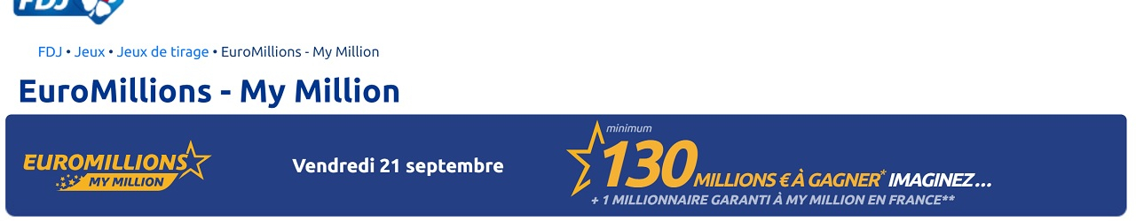 super jackpot euromillions vendredi 21 septembre 2018