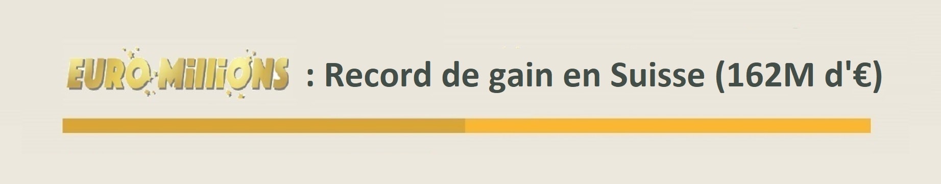 Euromillions : record de gains en Suisse