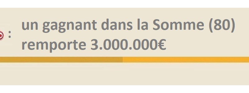 loto gagnant somme 7 janvier 2019
