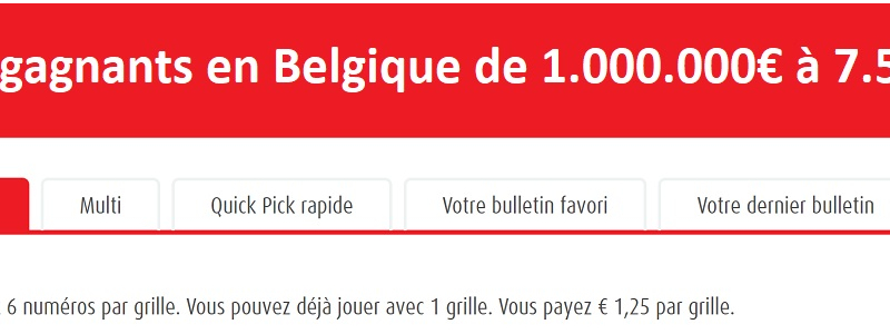 lotto belge 2 gagnants 2019
