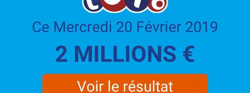 resultat tirage loto 20 02 2019