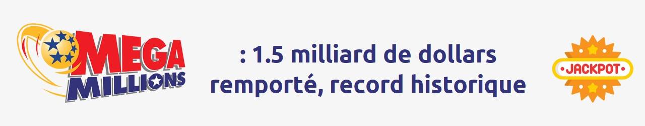 jackpot record megamillions 1 milliard dollars