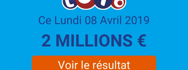 resultat tirage loto 08 04 2019