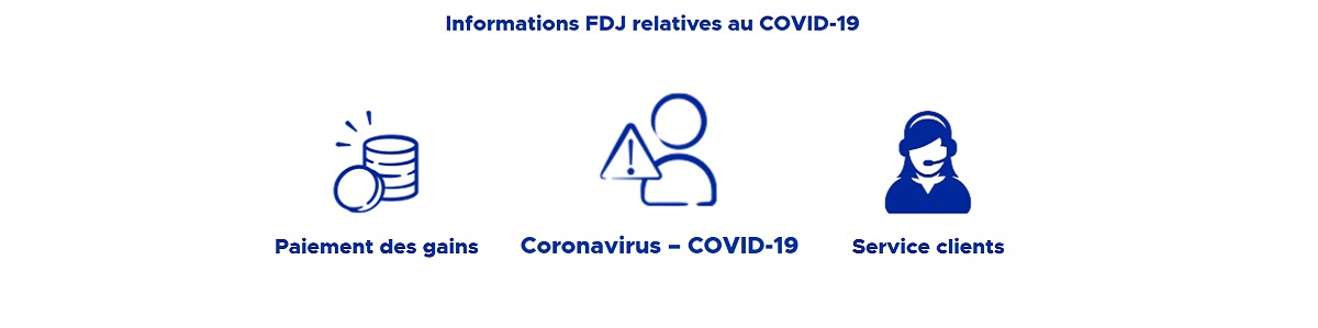 Information FDJ : covid 19 et paiement des gains