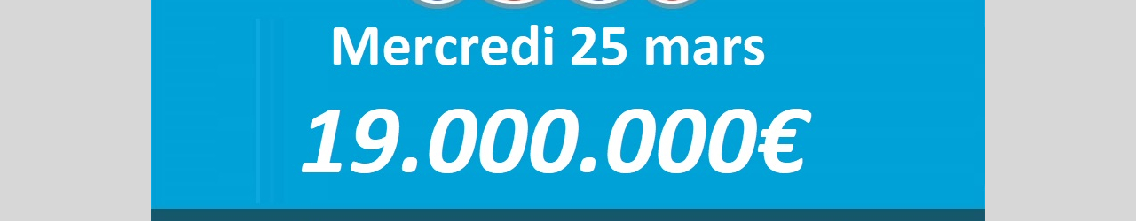 loto jackpot record 25 mars 2020