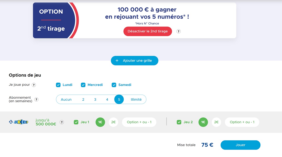 Abonnement Loto FDJ : jouer avec Joker+