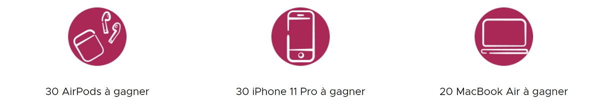Cadeaux en Folie FDJ : les lots Apple