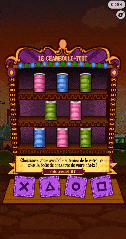 Le Chamboule-Tout : jeu de Lucky Park FDJ