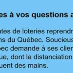 Loto Québec : reprise des ventes de billets de loterie chez les détaillants depuis le 4 mai