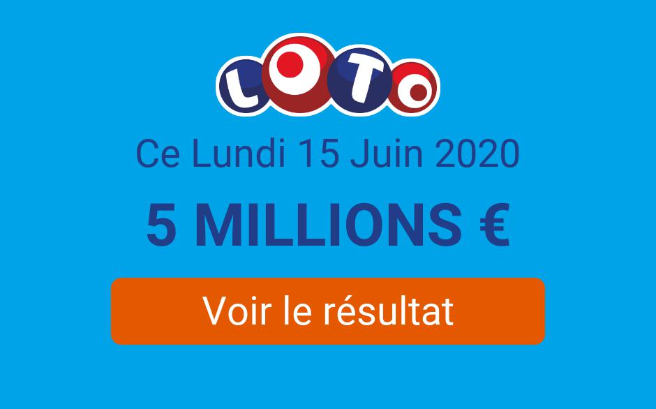 Résultat Loto FDJ du lundi 15 juin 2020 tirage disponible