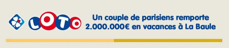 Loto FDJ : un couple de parisiens en vacances à La Baule remporte 2 millions d’euros en plein été