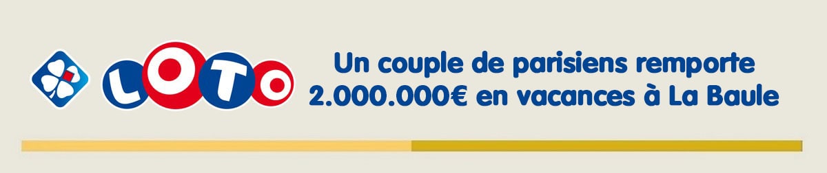 Couple de gagnants parisien à La Baule