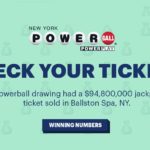 Loterie Powerball : un ticket gagnant de 94,8 millions de dollars rempoté dans l’Etat de New York