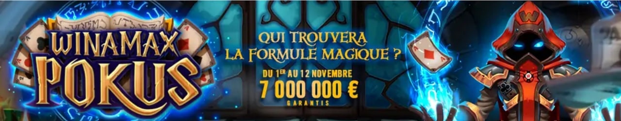 Winamax Pokus : du 1er au 12 novembre 2020