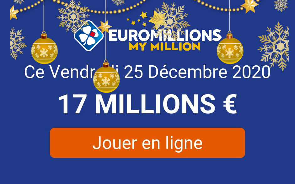 EuroMillions My Million draw for Friday 25 December 2020: play online