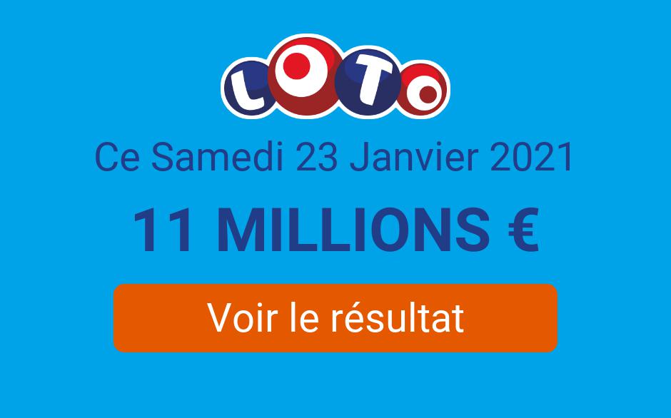 Résultat Loto FDJ du samedi 23 janvier 2021 tirage en ligne