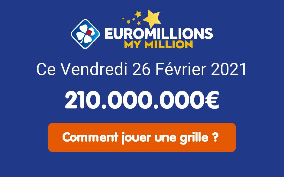 Play EuroMillions My Million this Friday February 26, 2021: how to do it?