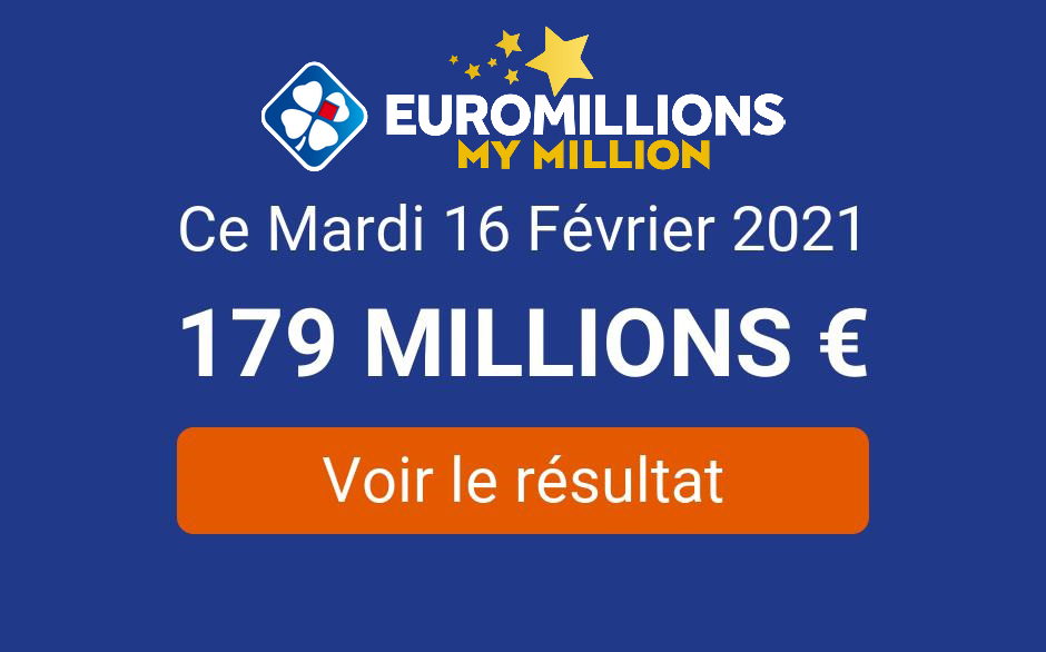 Resultat Euromillions Du Mardi 16 Fevrier 2021 Tirage My Million En Ligne