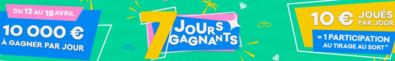 Offre promotionnelle : 7 jours gagnants FDJ