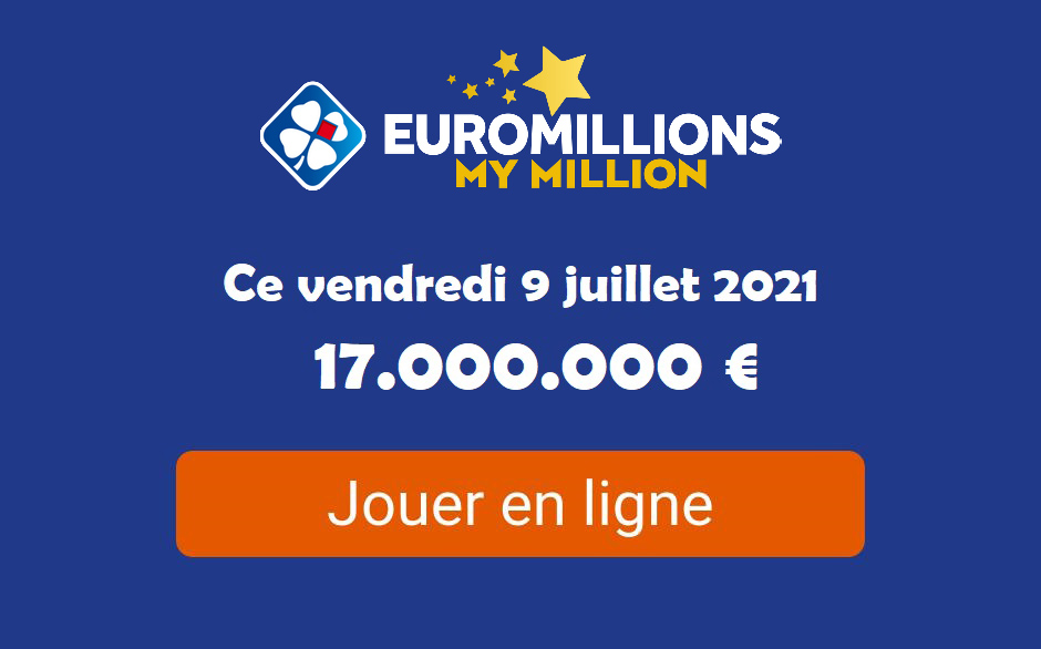 Euromillions My Million Draw On Friday July 9 2021 Play Online Archyworldys