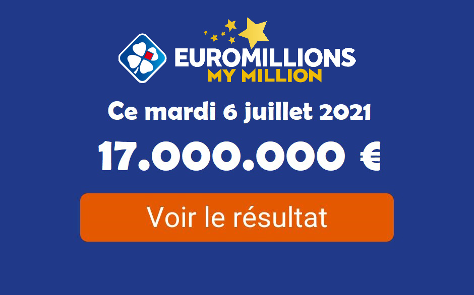 Résultat Euromillions du mardi 6 juillet 2021 tirage en ligne