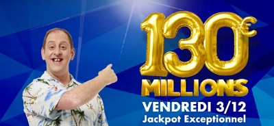 Mega Jackpot : affiche de la loterie nationale belge